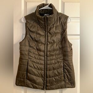 The North Face Olive Green Puffer Vest